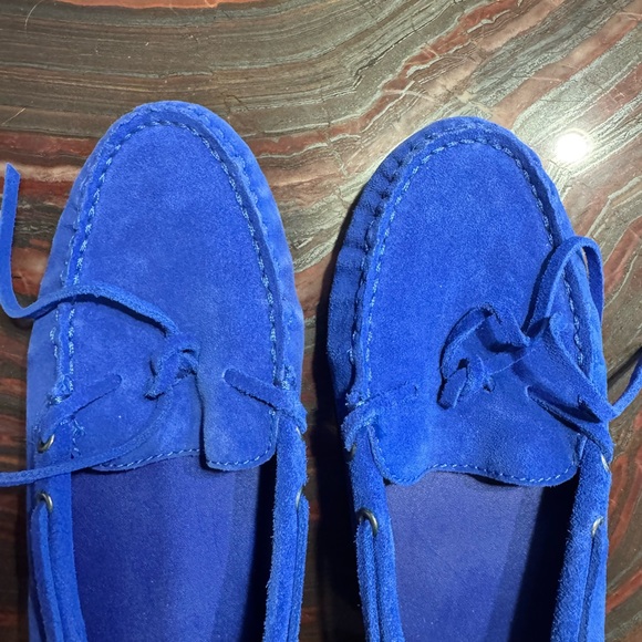 J. Crew Royal Blue Suede Women's Loafers - Picture 1 of 5